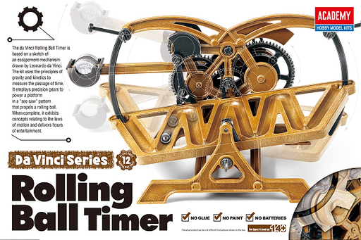 Academy 18174 Rolling Ball Timer - Da Vinci Series No. 12 (Snap Kit) (6657324286001)