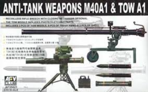 AFV Club AF35021 1/35 Anti-Tank Weapons M40A1 & Tow A1 - Hobby City NZ (8964696473837)
