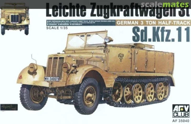 AFV Club 35040 1/35 German Sd.Kfz.11 3Ton Half Track