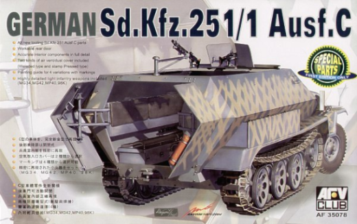 AFV Club AF35078 1/35 German Sd.Kfz.25 Ausf.C Half-Track - Hobby City NZ (8964697424109)
