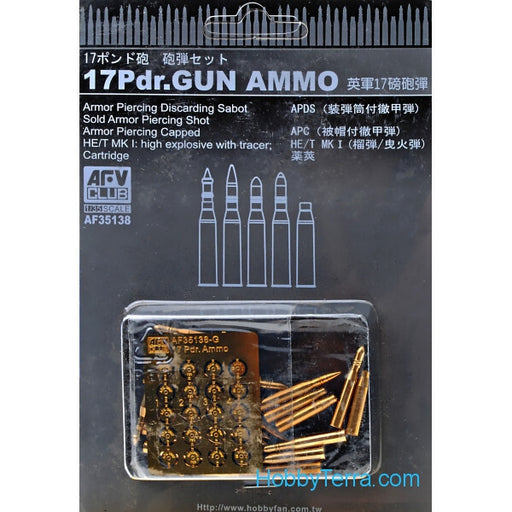 AFV Club AF35138 1/35 17Pdr.Gun Ammo - Hobby City NZ (8964698833133)