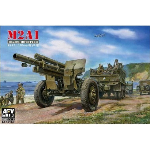 AFV Club 35160 1/35 U.S. WWII 105mm Howitzer M2A1 & Carriage M2