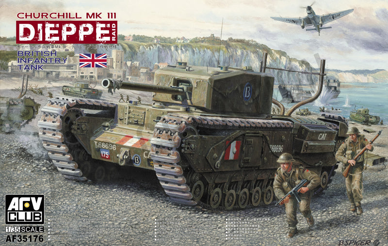 AFV Club 35176 1/35 Churchill Mk.3 (Dieppie) Including Workable Track
