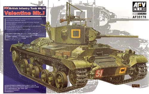 AFV Club 35178 1/35 British Infantry Tank Mk.III Valentine Mk.I