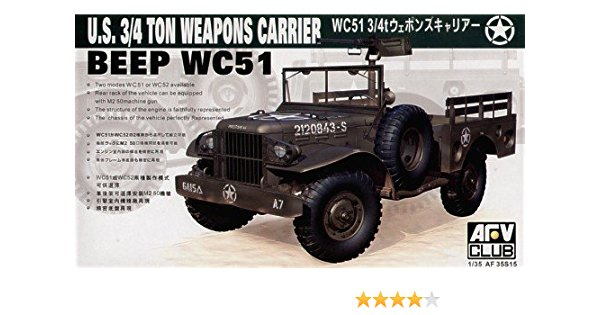 AFV Club 35S15 1/35 Wc51 3/4T Weapons Carrier