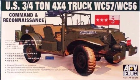 AFV Club 35S16 1/35 Wc57 3/4T Weapons Command Car
