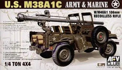AFV Club AF35S19 1/35 M38A1C T 106mm Recoiless Rifle - Hobby City NZ (8964703682797)