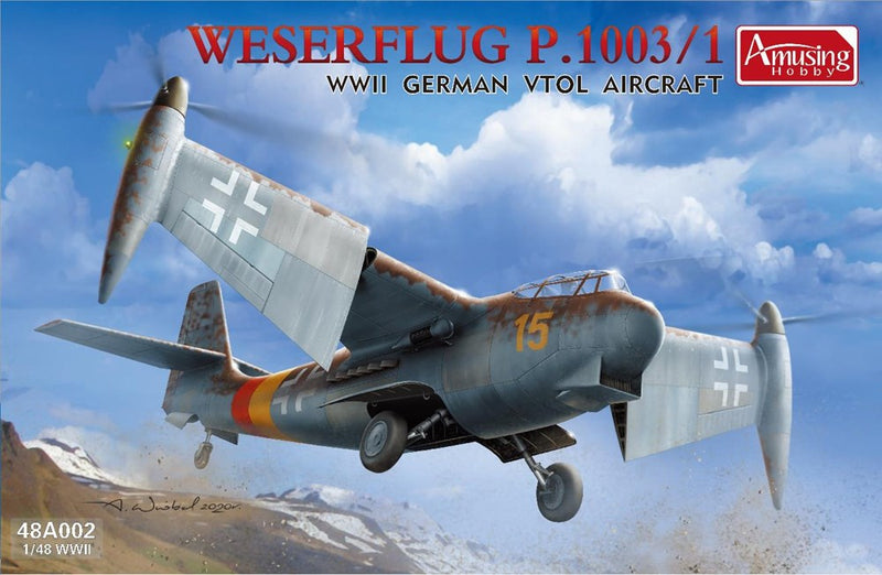 Amusing Hobby 1/48 48A002 German WWII VTOL Aircraft Weserflug P 1003 / 1 - Hobby City NZ (7816529707245)