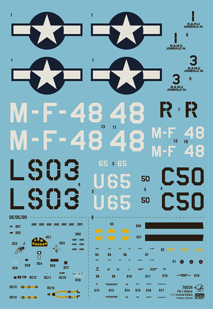 Arma Hobby AH70034 1/72 FM-2 Wildcat Training Cats Limited Edition