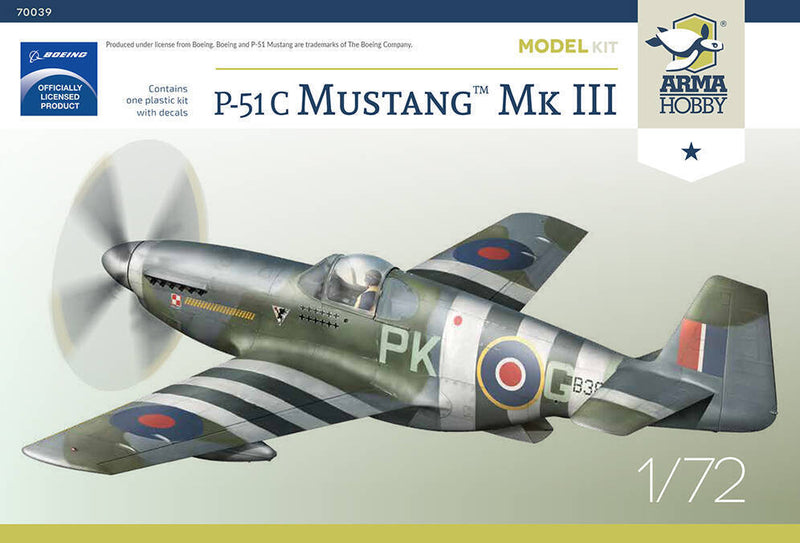 Arma Hobby 70039 1/72 P-51C Mustang Mk III - Hobby City NZ (8964707877101)