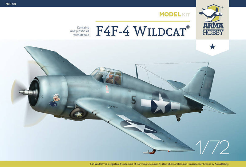 Arma Hobby 70048 1/72 F4F-4 Wildcat Model Kit - Hobby City NZ (8964708335853)
