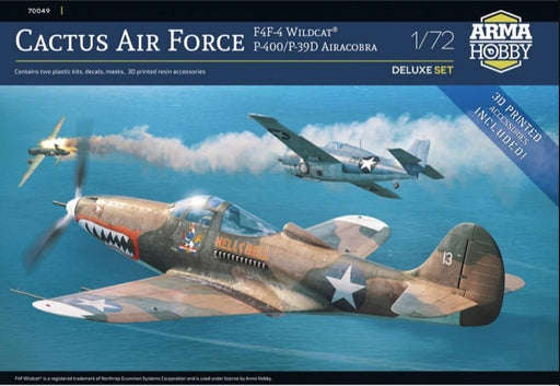 Arma Hobby 70049 1/72 Cactus Air Force F4F-4 Wildcat and P-400/P-39D Airacobra over Guadalcanal - Hobby City NZ (8964708434157)