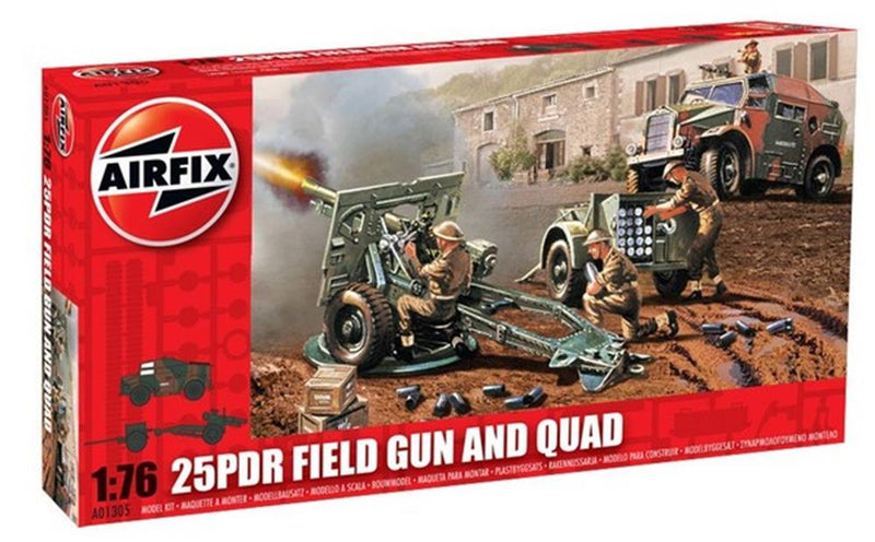 Airfix 01305 1/76 25PDR Field Gun/Quad (8339835945197)