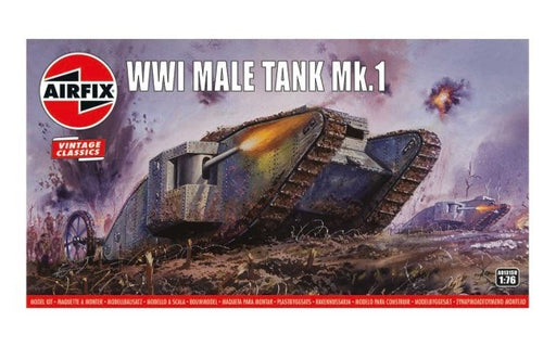 Airfix 01315V 1/76 Vintage Classics: WWI Male Tank Mk I (8339837845741)