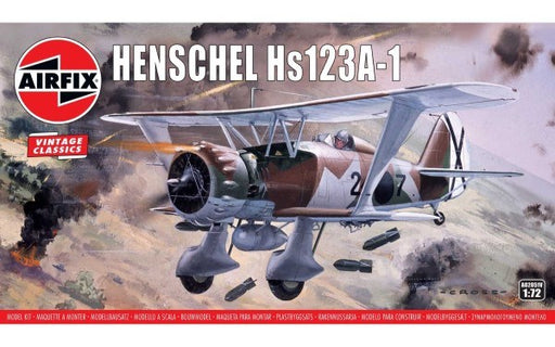 Airfix 02051V 1/72 Vintage Classics: Henschel Hs 123A-1 (8144084697325)