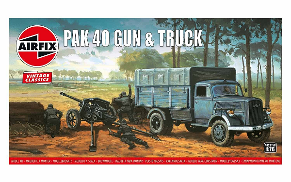 Airfix 02315V 1/76 Vintage Classics: PaK 40 Gun and Truck - Hobby City NZ (4265030221873)