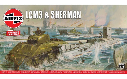 Airfix 03301V 1/76 Vintage Classics: LCM3 and Sherman (8339838337261)