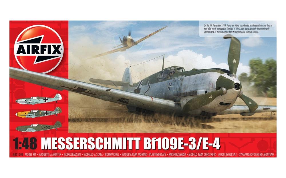 Airfix 05120B 1/48 Messerschmitt Bf109E-3/E-4 (7589877350637)