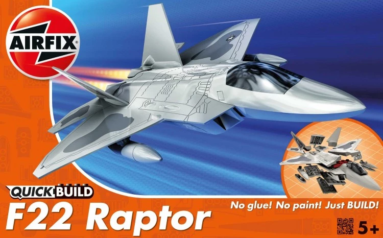 Airfix J6005 QUICK BUILD: F-22 Raptor (8339835584749)
