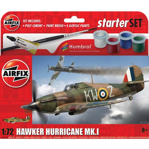 Airfix 55111A 1/72 Gift Set: Hawker Hurricane Mk I (8339841024237)