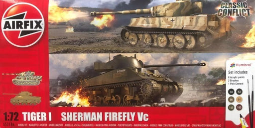 Airfix 50186 1/72 Classic Conflict: Tiger I vs. Sherman Firefly (8339837157613)