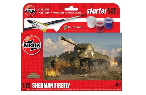 Airfix A55003 Starter Set Small 1/72 Sherman Firefly