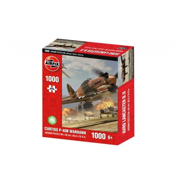 Airfix HVCAX0002 Jigsaw Puzzle: Curtiss P-40B Warhawk (1000pc) (8126908039405)