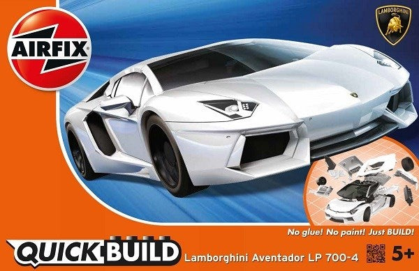Airfix J6019 QUICK BUILD: Lamborghini Aventador LP 700-4 (White) (8339835748589)