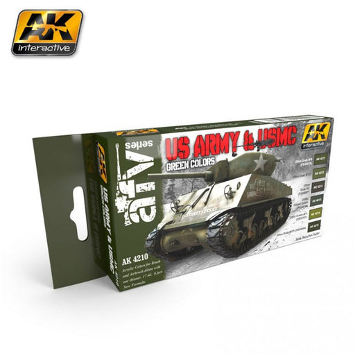 AK Interactive AK4210 US ARMY & USMC GREEN (8346765197549)