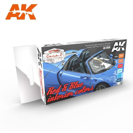 AK Interactive AK9030 AUTO RED & BLUE INTERIOR (8346765328621)