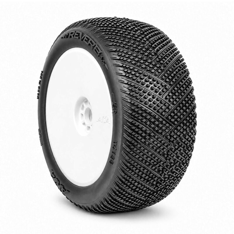 AKA Reverb Super Soft Long Wear 4.0in Off-Road Truck/Truggy Tyres Mounted 17mm White (2) - AKA14139QRW