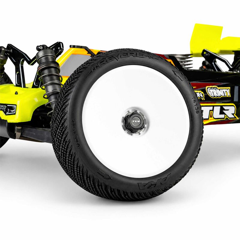 AKA Reverb Super Soft Long Wear 4.0in Off-Road Truck/Truggy Tyres Mounted 17mm White (2) - AKA14139QRW