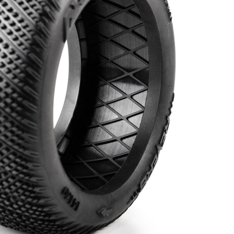 AKA Reverb Super Soft Long Wear 4.0in Off-Road Truck/Truggy Tyres Mounted 17mm White (2) - AKA14139QRW