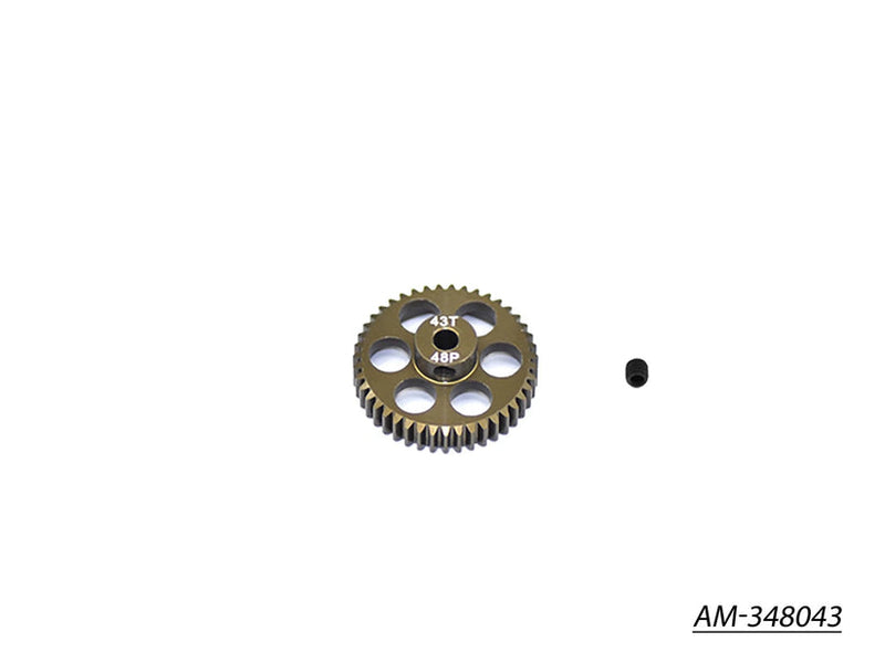Arrowmax AM-348043 Pinion Gear 48P 43T (7075 Hard) - Hobby City NZ (8347070759149)
