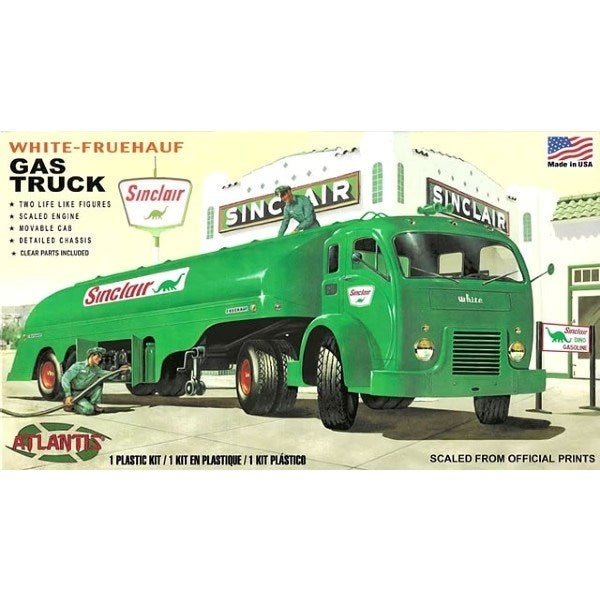 Atlantis Models H1402 1/48 White-Fruehauf Gas Truck - Sinclair