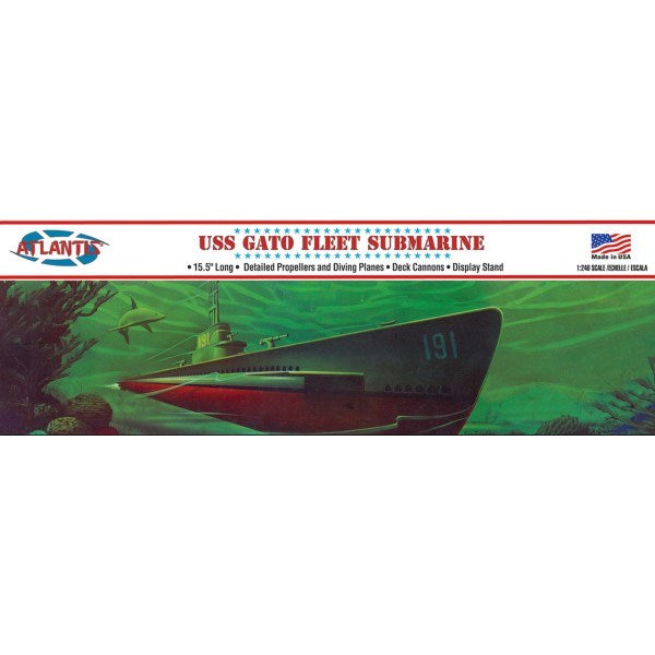 Atlantis Models L743 1/240 USS Gato Fleet Submarine (8134371934445)