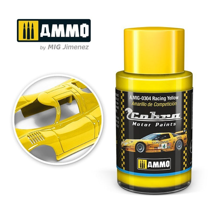 AMMO by Mig Jimenez A.MIG-0304 Cobra Motor Racing Yellow Acrylic Paint