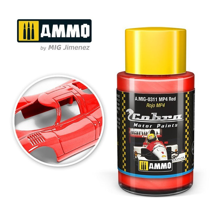AMMO by Mig Jimenez A.MIG-0311 Cobra Motor MP4 Red Acrylic Paint (8469601779949)