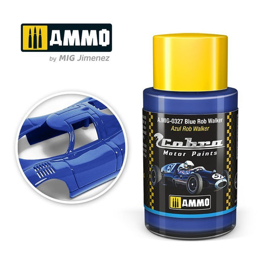 AMMO by Mig Jimenez A.MIG-0327 Cobra Motor Blue Rob Walker Acrylic Paint (8469602795757)