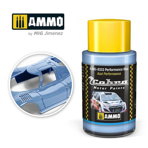 AMMO by Mig Jimenez A.MIG-0333 Cobra Motor Performance Blue Acrylic Paint (8469603188973)