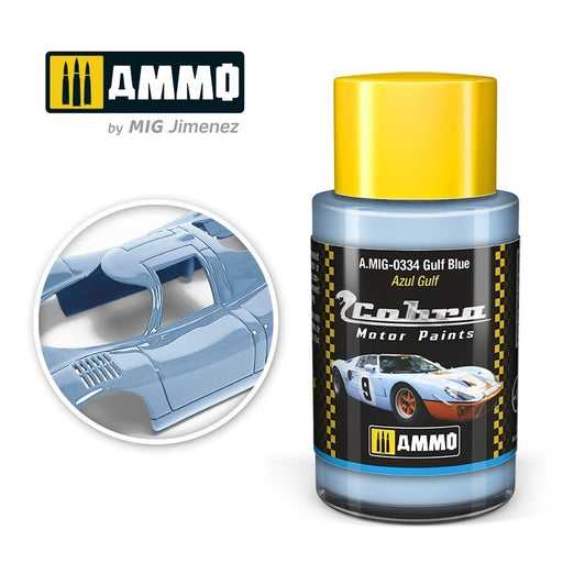 AMMO by Mig Jimenez A.MIG-0334 Cobra Motor Gulf Blue Acrylic Paint (8469603254509)