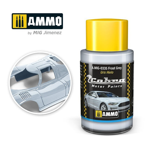 AMMO by Mig Jimenez A.MIG-0335 Cobra Motor Frost Grey Acrylic Paint (8469603287277)