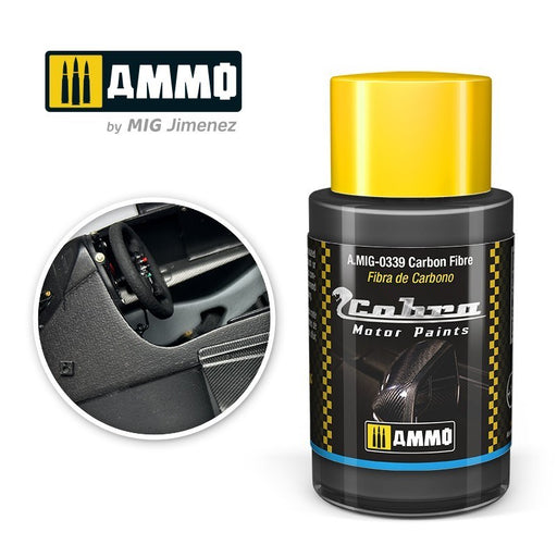 AMMO by Mig Jimenez A.MIG-0339 Cobra Motor Carbon Fibre Acrylic Paint (8469603549421)
