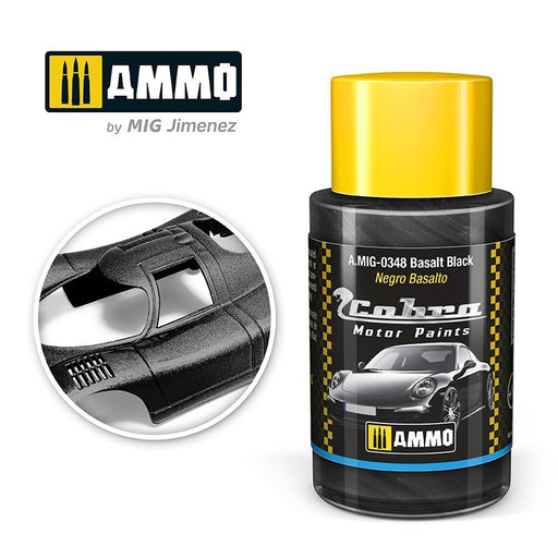 AMMO by Mig Jimenez A.MIG-0348 Cobra Motor Basalt Black Acrylic Paint (8469604040941)