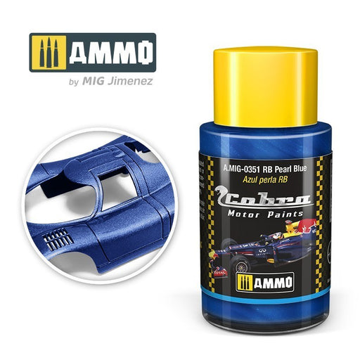 AMMO by Mig Jimenez A.MIG-0351 Cobra Motor RB Pearl Blue Acrylic Paint (8469604270317)