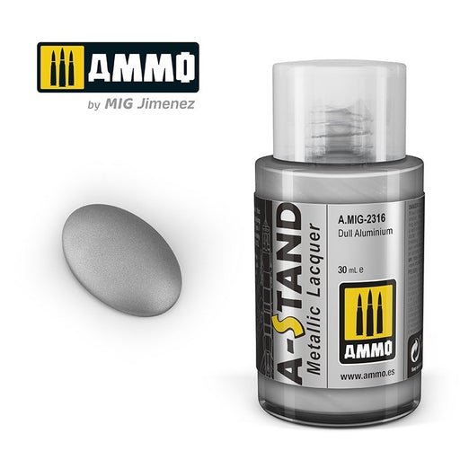 AMMO by Mig Jimenez A.MIG-2316 A-Stand Dull Aluminium Lacquer Paint (8469606858989)