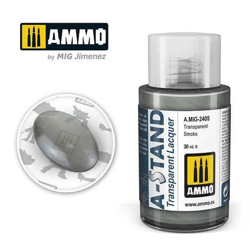 AMMO by Mig Jimenez A.MIG-2405 A-Stand Transparent Smoke Lacquer Paint (8469608202477)