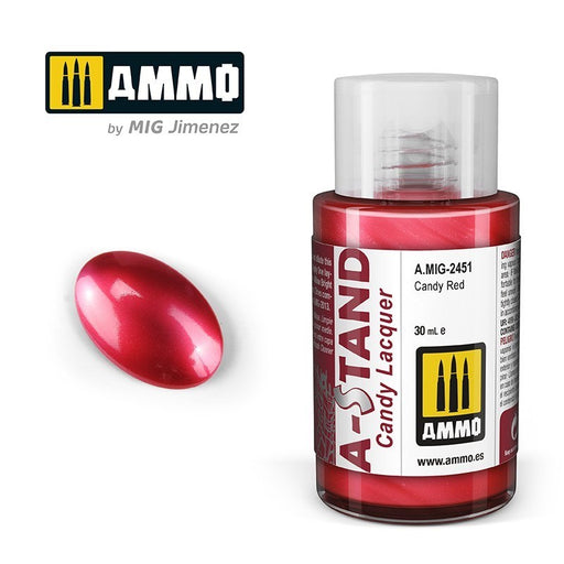 AMMO by Mig Jimenez A.MIG-2451 A-Stand Candy Red Lacquer Paint (8469608759533)