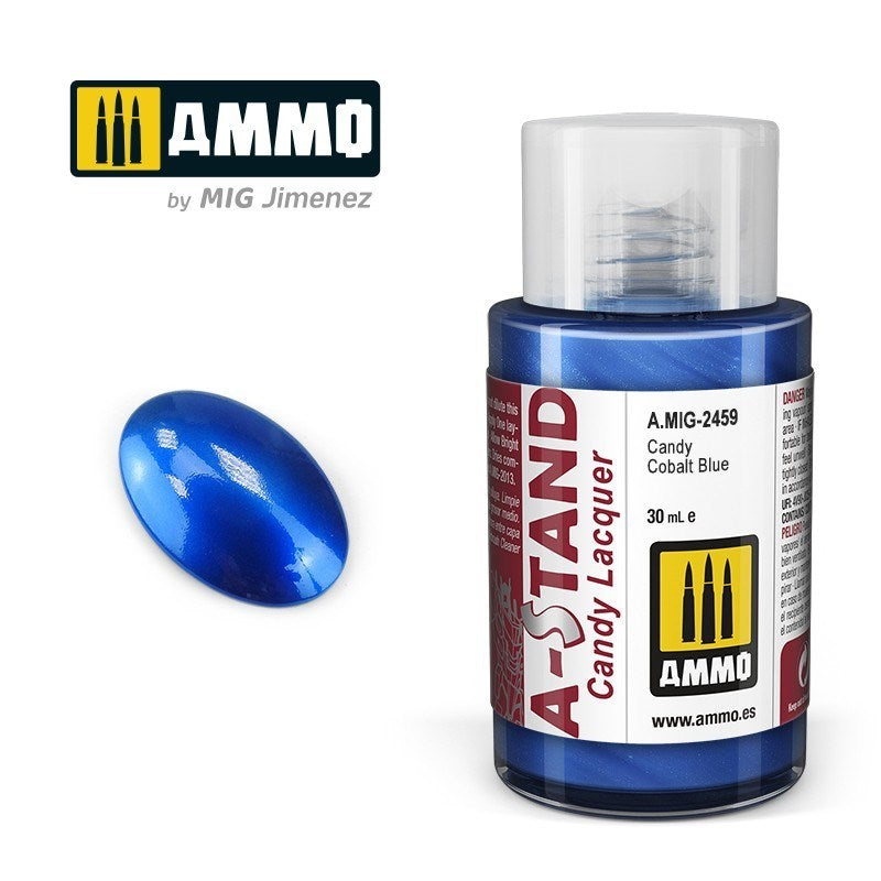 AMMO by Mig Jimenez A.MIG-2459 A-Stand Candy Cobalt Blue Lacquer Paint