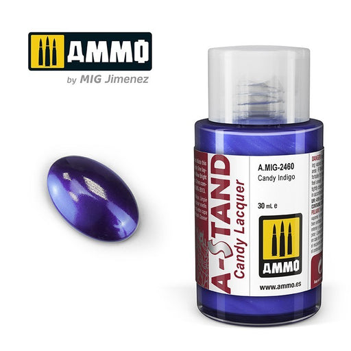 AMMO by Mig Jimenez A.MIG-2460 A-Stand Candy Indigo Lacquer Paint (8469609414893)